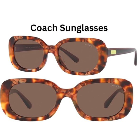 New Coach Women\'s Hc8358u Universal Fit Oval Sunglasses main image 5